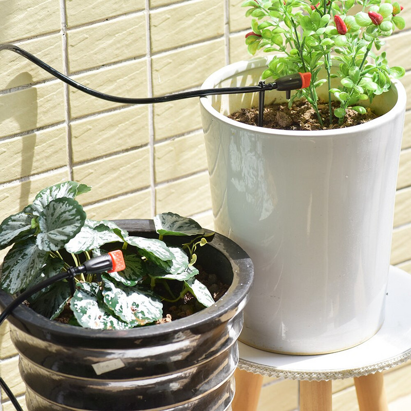 5-10 бр. Регулируеми 1-40L/H напоителни капкообразуватели, спринклери 1/4'' емитер за градински оранжерийни растения Инструмент за поливане на бонсай