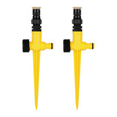 Laistīšanas dārza smidzinātājs viegli uzstādāms āra auto apūdeņošanas sistēma iekšpagalma zāliena zemes ieliktnis ABS praktiska 360 grādu rotācija