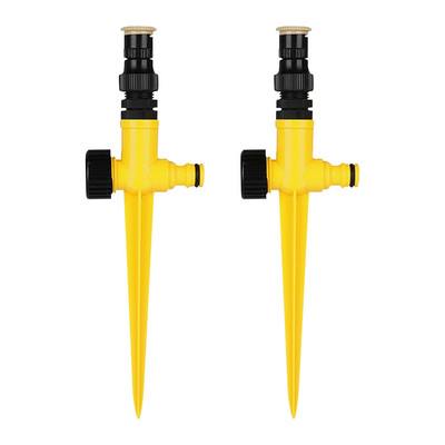 Laistīšanas dārza smidzinātājs viegli uzstādāms āra auto apūdeņošanas sistēma iekšpagalma zāliena zemes ieliktnis ABS praktiska 360 grādu rotācija