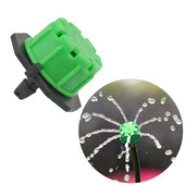 Спринклер за зелена градина с 8 дупки с капкомер за напояване на градината Селскостопански фитинг за поливане 200 бр.