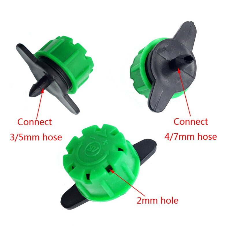 Спринклер за зелена градина с 8 дупки с капкомер за напояване на градината Селскостопански фитинг за поливане 200 бр.