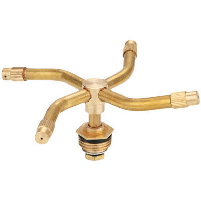 2/3/4 рамена Въртяща се пръскачка за трева 360-градусова автоматична ротация Месингова пръскачка Градински пръскачки Разпръсквач CLH@8