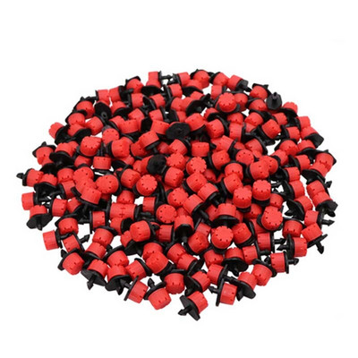 Regulējams apūdeņošanas smidzinātājs 1/4 collu šļūteņu izstarotāji dārzeņu dārziem puķu dobēm zāliena pilināmā laistīšanas sistēma