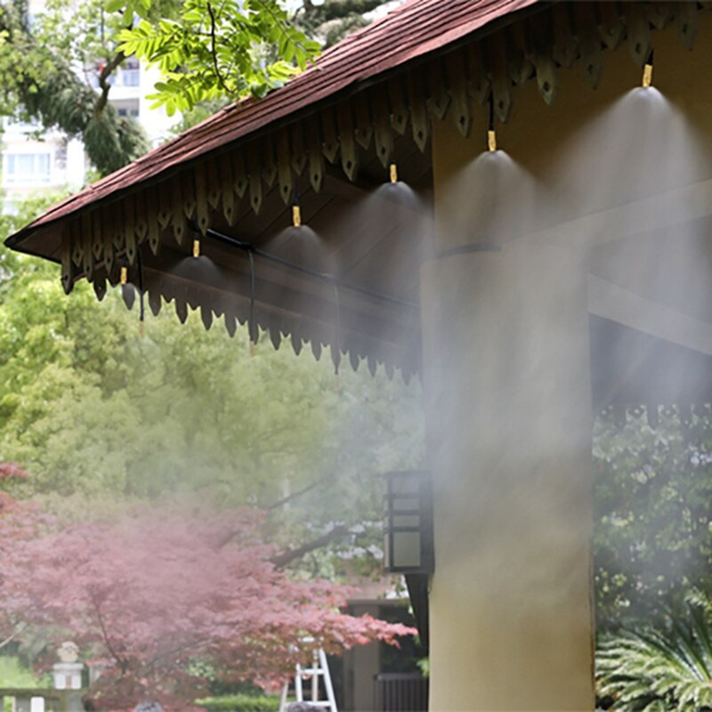 20 τμχ Πότισμα κήπου Πότισμα Ψύξη Ψεκαστήρες Ψεκαστήρες Ρυθμιζόμενος ορειχάλκινος ομίχλης Σύνδεση λεπτής ομίχλης 4/7