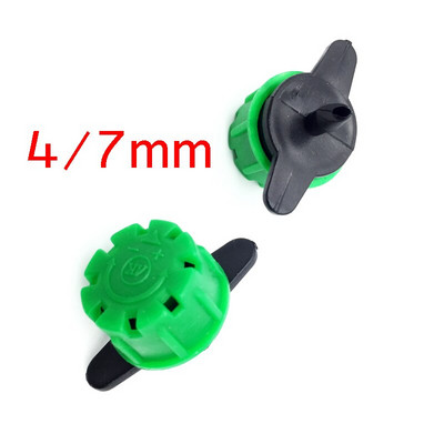 100 PCS регулируема дюза 1/4" бодлив конектор 3/5 mm конектор Droop 8-дупка Градинска спринклерна напоителна система за напояване