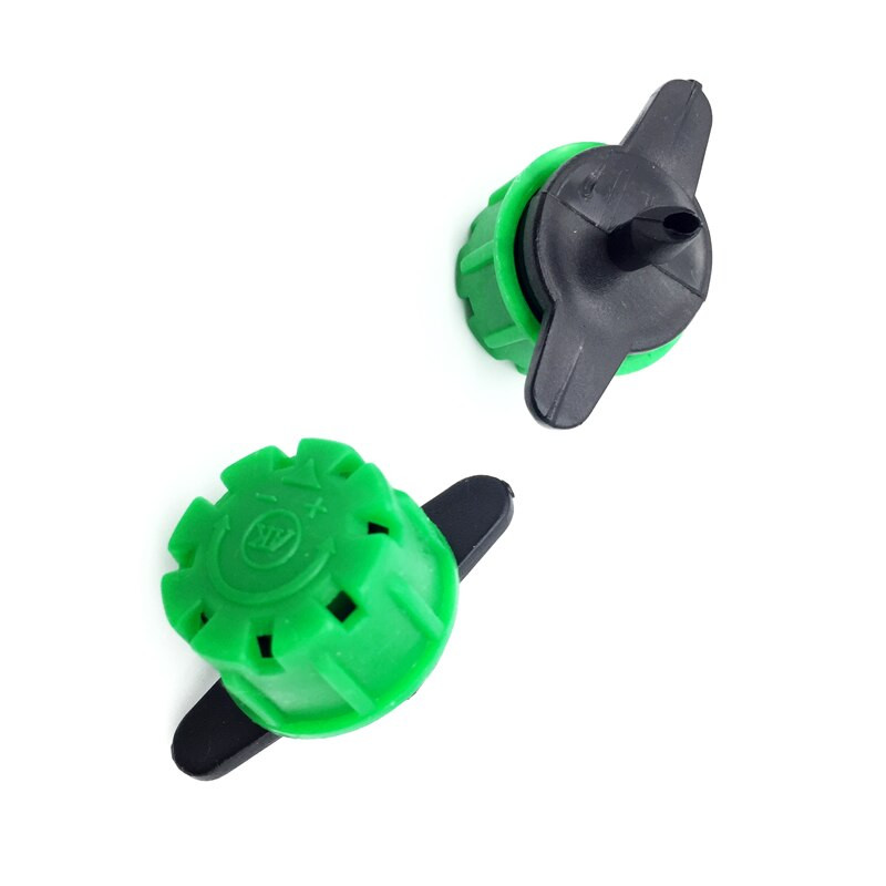 100 PCS регулируема дюза 1/4" бодлив конектор 3/5 mm конектор Droop 8-дупка Градинска спринклерна напоителна система за напояване