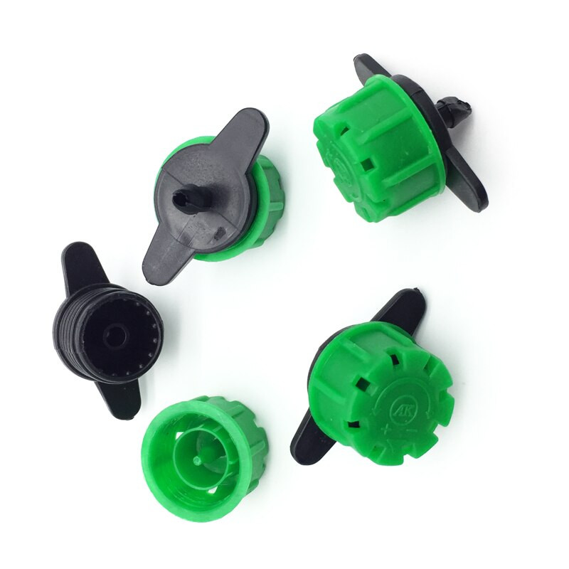 100 PCS регулируема дюза 1/4" бодлив конектор 3/5 mm конектор Droop 8-дупка Градинска спринклерна напоителна система за напояване