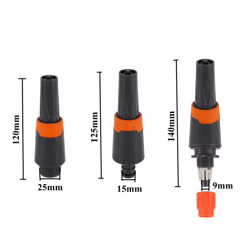 Ρυθμιζόμενο ακροφύσιο ψεκασμού πιστολιού νερού κήπου Sprinkler Ρυθμιζόμενο πιστόλι νερού Σωλήνας ποτίσματος κήπου Πότισμα Κήπου Σύνδεσμος γρήγορης σύνδεσης