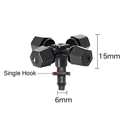 50 τμχ Ακροφύσιο Πότισμα Κήπου Διαθλαστικό Ακροφύσιο Ψεκαστήρων Κηπουρικής Ατομοποίησης Ψεκαστήρες ομίχλης Θερμοκηπίου Περιστρεφόμενο ακροφύσιο άρδευσης