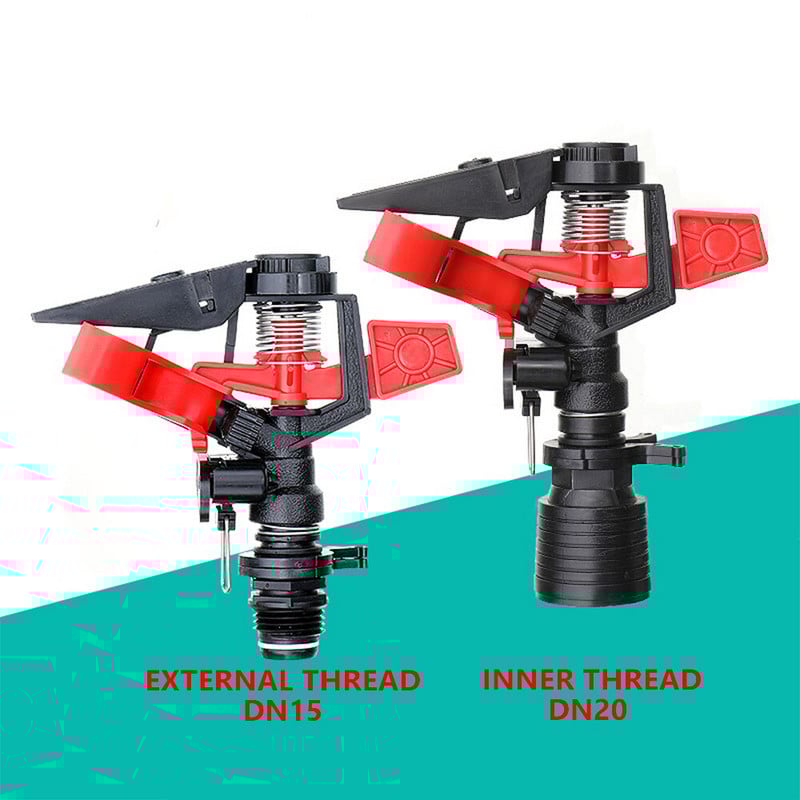 DN15/20 podesiva glava prskalice za 360 stupnjeva, automatska rotirajuća prskalica s klackalicom za ozelenjavanje vrtnog travnjaka