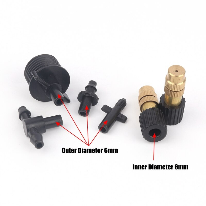 25 kom/lot Bakrena rotacijska mlaznica za podešavanje raspršivača Automatsko navodnjavanje Poljoprivredni travnjak Navodnjavanje vrta Prskalica Ovlaživanje