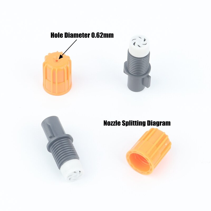 50 kom/lot Nova podesiva mlaznica za raspršivanje Obitelj Balkon Poljoprivreda Vrt Usjevi Cvijeće Biljke Navodnjavanje travnjaka Malo odijelo