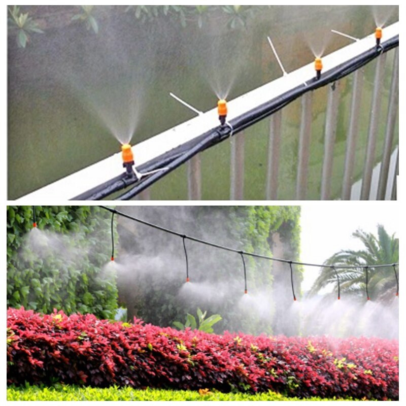 50 kom/lot Nova podesiva mlaznica za raspršivanje Obitelj Balkon Poljoprivreda Vrt Usjevi Cvijeće Biljke Navodnjavanje travnjaka Malo odijelo