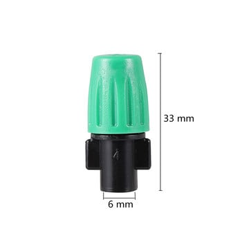 100 τμχ Green Misting Atomization Fogger Nozzle Greenhouse Cooling Humidify Garden Irrigation Sprayer Προμήθειες κήπου