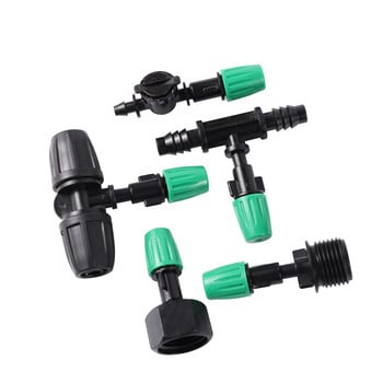 100 τμχ Green Misting Atomization Fogger Nozzle Greenhouse Cooling Humidify Garden Irrigation Sprayer Προμήθειες κήπου