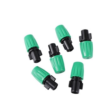 100 τμχ Green Misting Atomization Fogger Nozzle Greenhouse Cooling Humidify Garden Irrigation Sprayer Προμήθειες κήπου