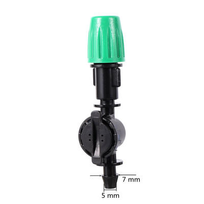 100 gab. Zaļās miglošanas izsmidzināšanas sprausla, siltumnīcas dzesēšana, mitrināšana dārza apūdeņošanas smidzinātājs dārza piederumi