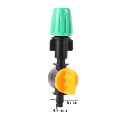 100 gab. Zaļās miglošanas izsmidzināšanas sprausla, siltumnīcas dzesēšana, mitrināšana dārza apūdeņošanas smidzinātājs dārza piederumi