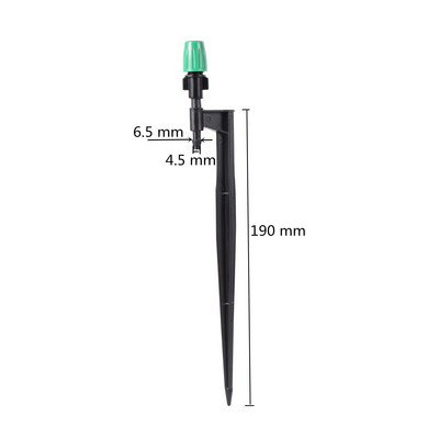 100 gab. Zaļās miglošanas izsmidzināšanas sprausla, siltumnīcas dzesēšana, mitrināšana dārza apūdeņošanas smidzinātājs dārza piederumi