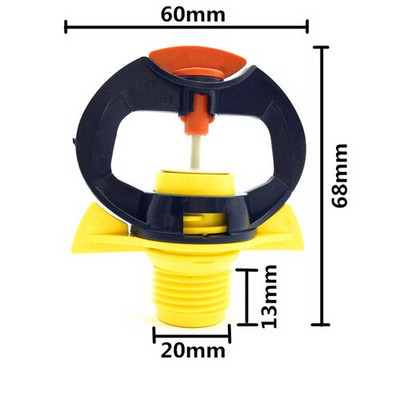 50 gab G1/2`` tauriņa formas izsmidzinātas rotācijas miglas miglas mikrosprauslas dārza zāliena apūdeņošanas sistēmām lauksaimniecībai un dzesēšanai