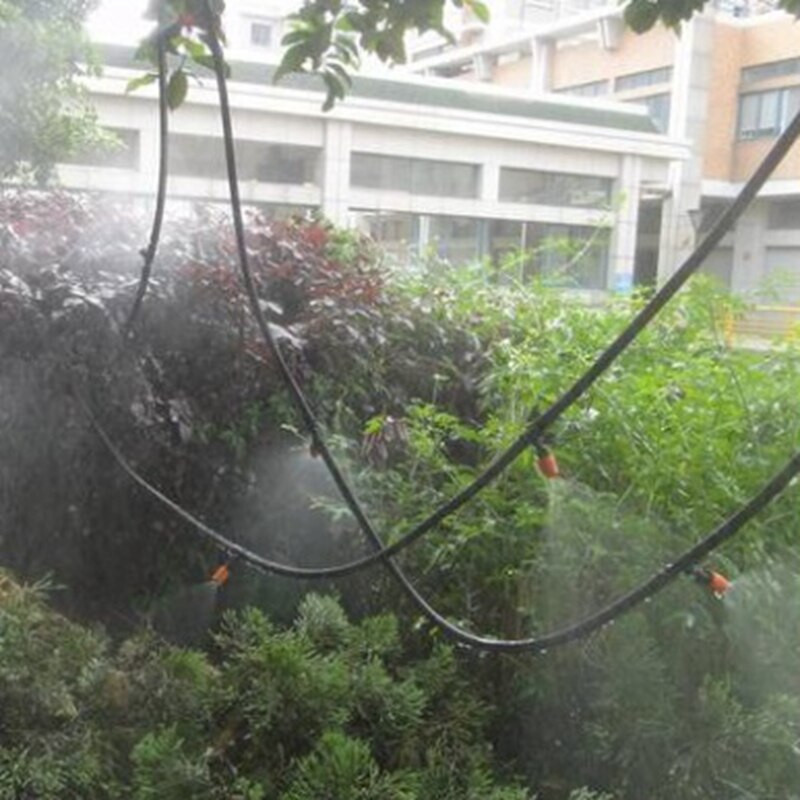 5 m 10 m mikro izsmidzināšanas apūdeņošanas sistēma, 4/7 mm šļūtene, regulējams smidzinātājs, āra augu siltumnīcas dārza automātiskais laistīšanas komplekts