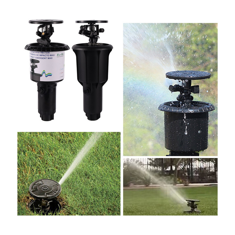 1/2" 3/4" Pulse Pop-Up Impact Sprinkler Head Adjustable Rocker Rotary Buried Sprinkler Flat Farmland Αυτόματη άρδευση