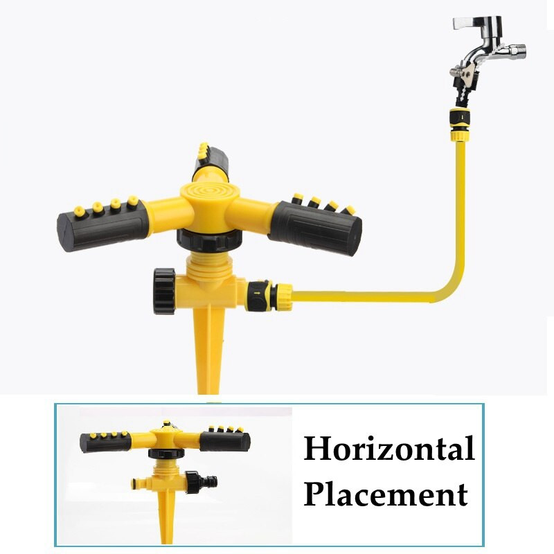 360-градусова въртяща се пръскачка за трева Колове Градинско напояване Поливане Спринклер Многофункционално устройство за пръскане Масово охлаждане Използване