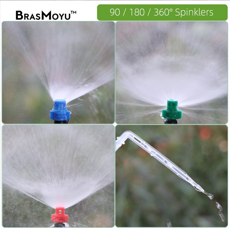 Variety Style Garden Drip Irigation Dripper Σταθερός εκπομπός αντιστάθμισης πίεσης ροής 1/4`` Ακροφύσιο διάθλασης ποτίσματος ψεκαστήρων