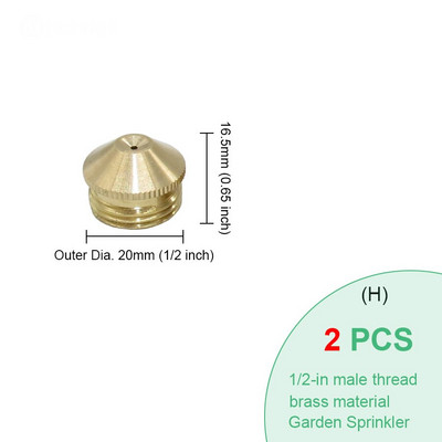 BRASMOYU 24 вида месингови дюзи за замъгляване Градинско медно напояване Охлаждащ спринклер Воден спрей Конектор Фитинги Мъжки Женски