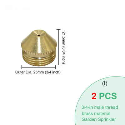 BRASMOYU 24 вида месингови дюзи за замъгляване Градинско медно напояване Охлаждащ спринклер Воден спрей Конектор Фитинги Мъжки Женски