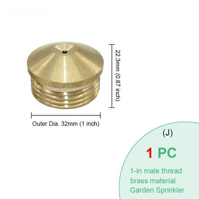 BRASMOYU 24 вида месингови дюзи за замъгляване Градинско медно напояване Охлаждащ спринклер Воден спрей Конектор Фитинги Мъжки Женски
