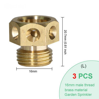 BRASMOYU 24 вида месингови дюзи за замъгляване Градинско медно напояване Охлаждащ спринклер Воден спрей Конектор Фитинги Мъжки Женски