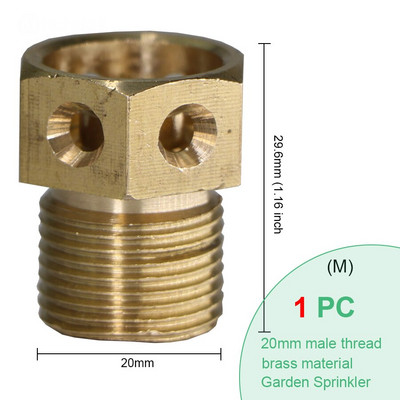 BRASMOYU 24 вида месингови дюзи за замъгляване Градинско медно напояване Охлаждащ спринклер Воден спрей Конектор Фитинги Мъжки Женски