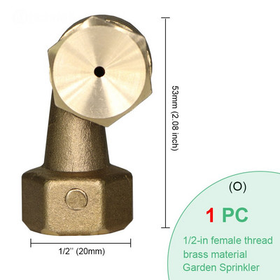 BRASMOYU 24 вида месингови дюзи за замъгляване Градинско медно напояване Охлаждащ спринклер Воден спрей Конектор Фитинги Мъжки Женски