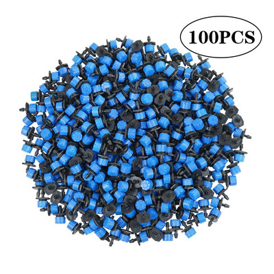 50-800 ΤΕΜ. Ρυθμιζόμενα ακροφύσια κήπου Πότισμα με σταγόνες Πότισμα 1/4`` Anti-Brazing Dripper Emitter Παρτέρια φυτικά