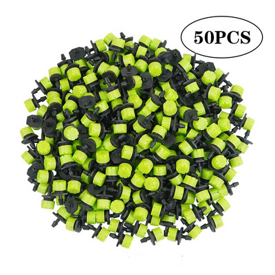 50-800 ΤΕΜ. Ρυθμιζόμενα ακροφύσια κήπου Πότισμα με σταγόνες Πότισμα 1/4`` Anti-Brazing Dripper Emitter Παρτέρια φυτικά