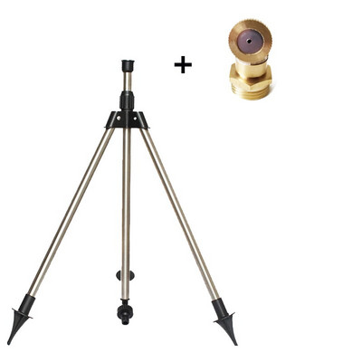 Напояване на вътрешен двор, статив от неръждаема стомана, ударен спринклер, градински комплект за земеделска земя, система за напояване на цветя, 360 градуса