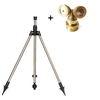 Напояване на вътрешен двор, статив от неръждаема стомана, ударен спринклер, градински комплект за земеделска земя, система за напояване на цветя, 360 градуса