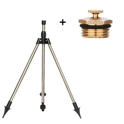 Напояване на вътрешен двор, статив от неръждаема стомана, ударен спринклер, градински комплект за земеделска земя, система за напояване на цветя, 360 градуса