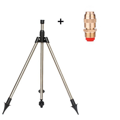 Напояване на вътрешен двор, статив от неръждаема стомана, ударен спринклер, градински комплект за земеделска земя, система за напояване на цветя, 360 градуса