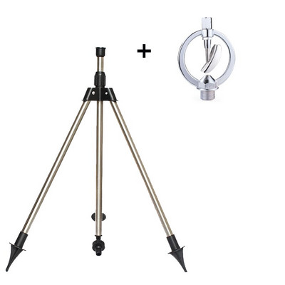 Напояване на вътрешен двор, статив от неръждаема стомана, ударен спринклер, градински комплект за земеделска земя, система за напояване на цветя, 360 градуса