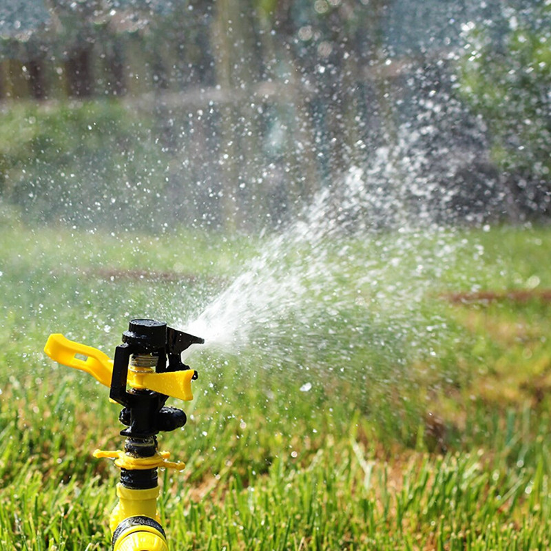 1 бр. 1/2-инчов спринклер с ударно задвижване с мъжка резба, въртящ се на 360 градуса спринклер, инструмент за напояване на оранжерия в селското стопанство