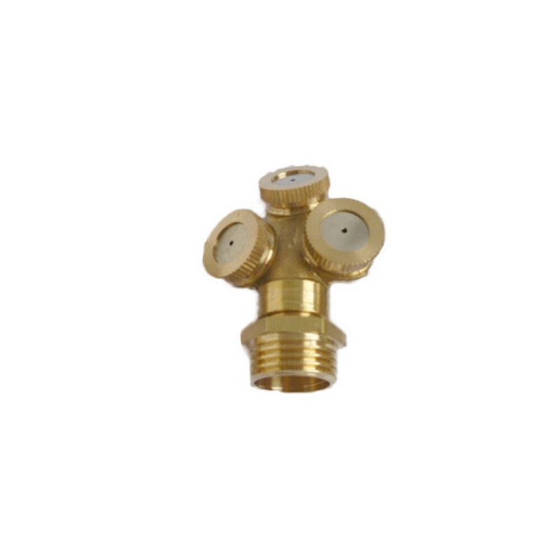 1/2-инчова медна пулверизираща дюза с мъжка резба Пореста градинска селскостопанска пулверизираща медна дюза за охлаждане с високо налягане