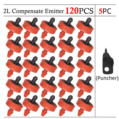 20-200PCS 2L 4L 8L Автоматично компенсиращо налягане капкообразувател Стабилен поток Градински емитер Издръжлив регулатор на вода за напояване Капкомер