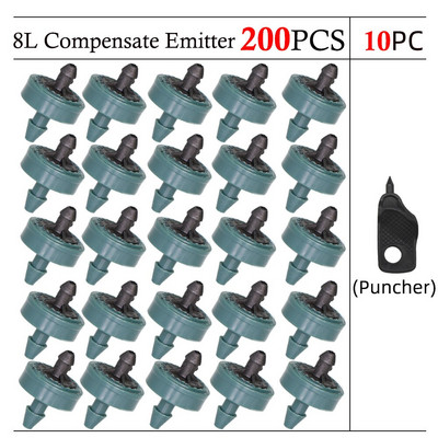20-200PCS 2L 4L 8L Автоматично компенсиращо налягане капкообразувател Стабилен поток Градински емитер Издръжлив регулатор на вода за напояване Капкомер