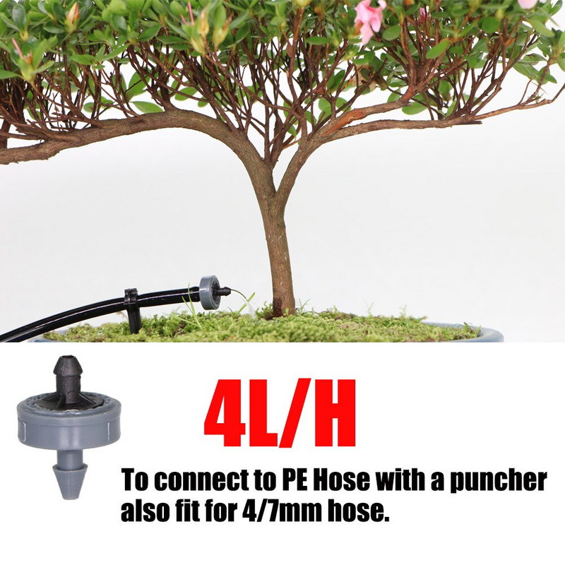 20-200PCS 2L 4L 8L Автоматично компенсиращо налягане капкообразувател Стабилен поток Градински емитер Издръжлив регулатор на вода за напояване Капкомер