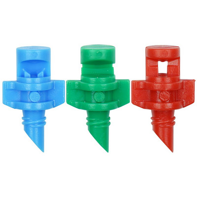 20 gab. 90/180/360 grādu miglošanas sprauslas uz 10,7 cm kāta 1/4 collas dārza apūdeņošanas laistīšanas smidzinātāji lauksaimniecības saimniecībai