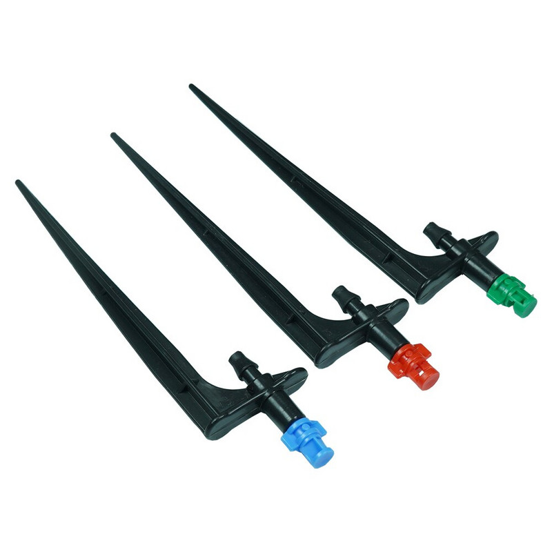 20 gab. 90/180/360 grādu miglošanas sprauslas uz 10,7 cm kāta 1/4 collas dārza apūdeņošanas laistīšanas smidzinātāji lauksaimniecības saimniecībai