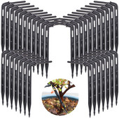 Siltumnīcas dārza laistīšanas pilinātājs 1/8 collu bultiņas līknes pilināšanai 3/5 mm šļūtenes caurule Emitter Drop mikro automātisks pilināmās apūdeņošanas rīks