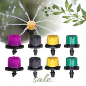 Garden 1/4'' Barb Adjustable Drip Irrigator Τετραχρωματικό ποτιστικό ποτιστικό για μπαλκόνι θερμοκηπίου σε γλάστρες φυτών λουλουδιών